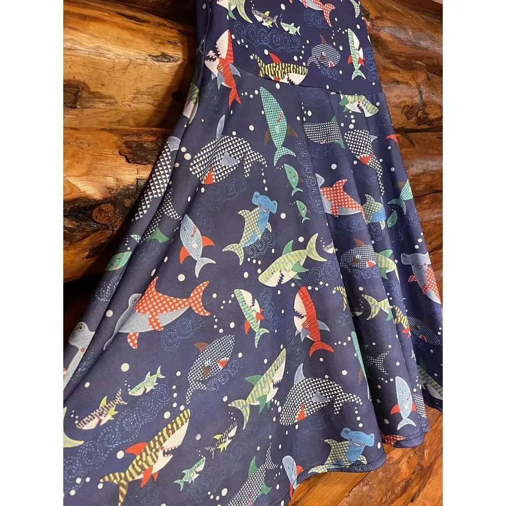 Funnyco Kid Marine Life Ocean Animals Dress‎ XL (14-16)